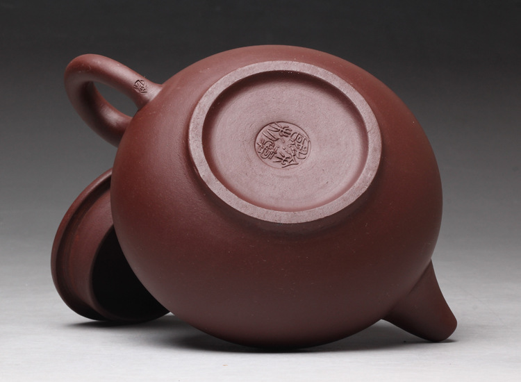 自產(chǎn)自銷(xiāo)紫砂廠(chǎng)家批發(fā)宜興紫砂原礦手工紫砂壺精品禮品如意扁櫻壺